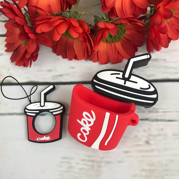 Coca Cola AirPod 1/2 Charging Case Cover Keychain - Picture 6 of 7